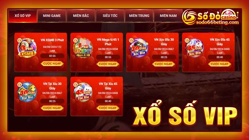 Xổ số VIP tại SODO66