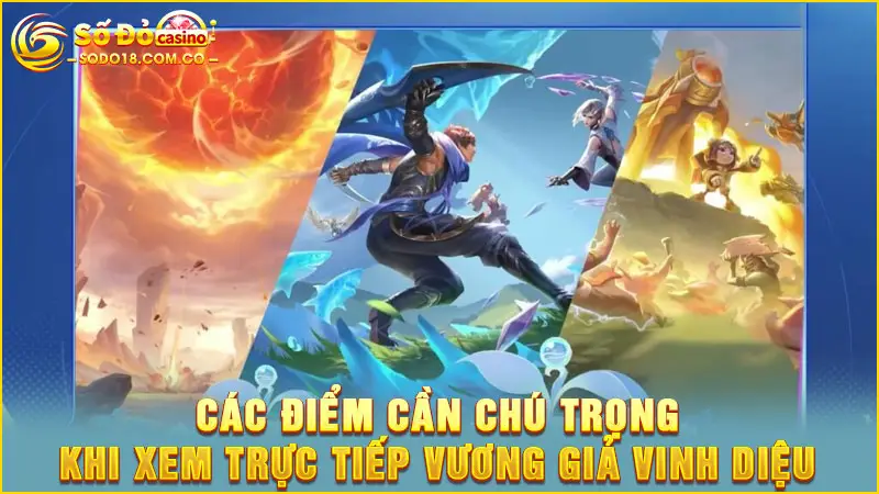 Các điểm cần chú trọng khi xem trực tiếp Vương Giả Vinh Diệu