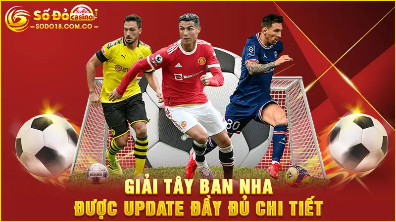 Giải Tây Ban Nha được update đầy đủ chi tiết