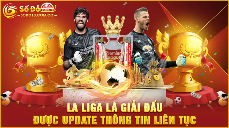 La Liga là giải đấu được update thông tin liên tục